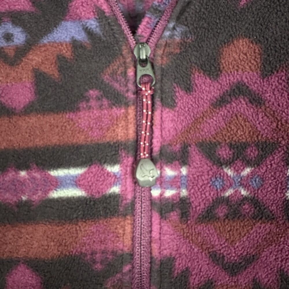 Eddie Bauer Aztec Fleece Pullover Top Womens 2XL 1/4 Zip Western Hiking Colorful - Picture 4 of 16